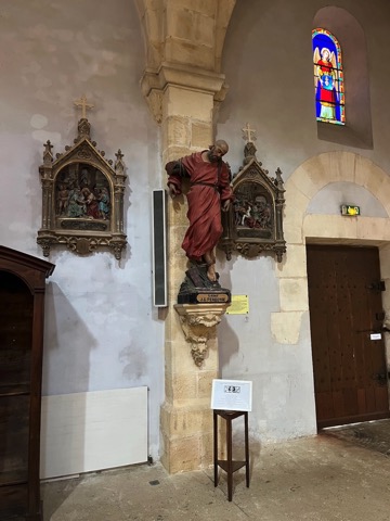 In de kerk in Prayssac staat ook een standbeeld van Saint JG Perboyre